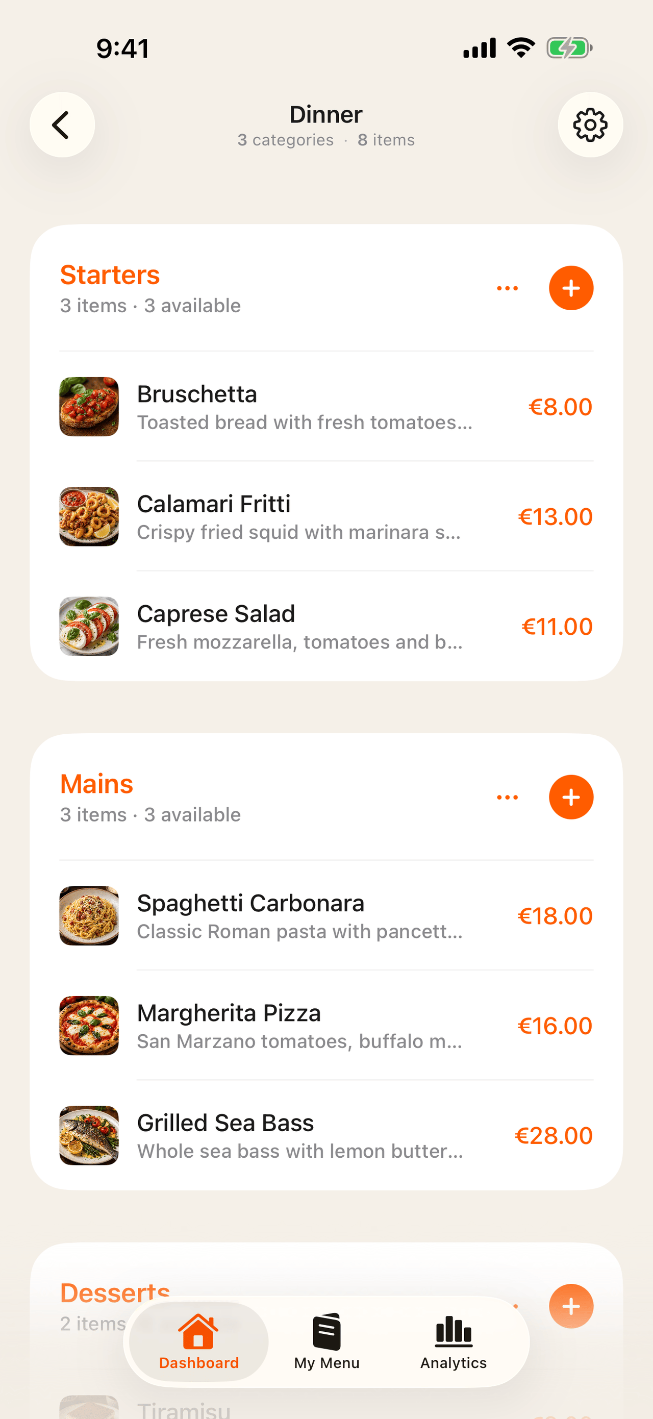 Menu Builder